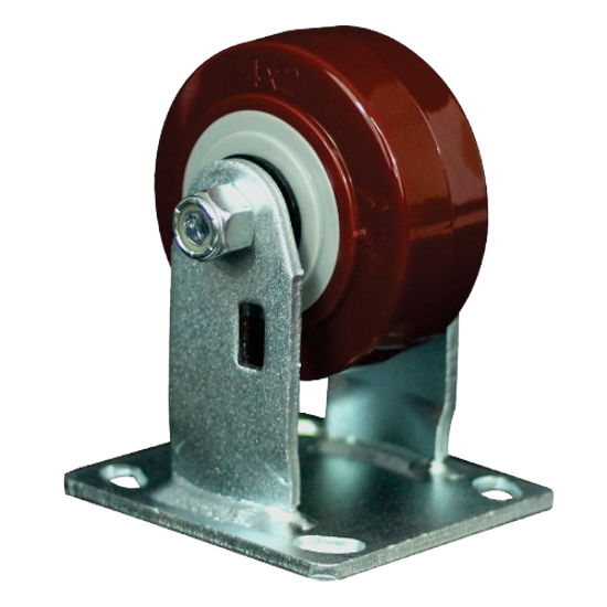 Imagen de RUEDA FIJA 4 X 2" POLIURETANO CON GUARDA HILOS CAPACIDAD 300KG