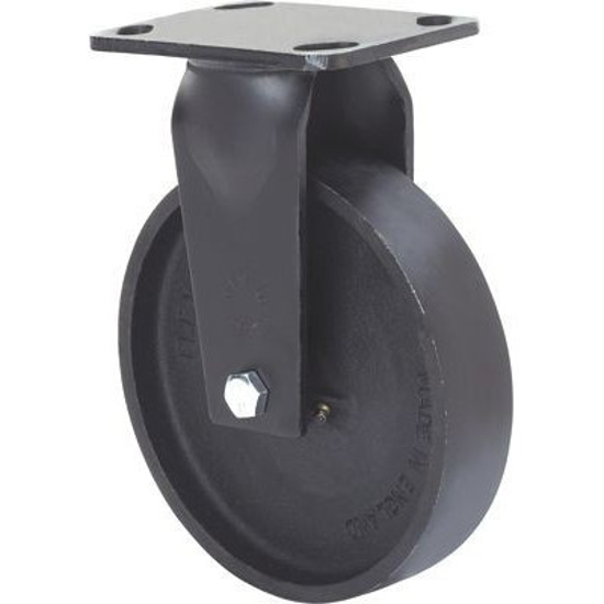 Imagen de RUEDA FIJA 8X2 HULE NEGRO CAPACIDAD 420KG