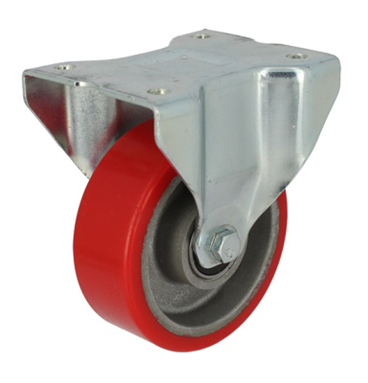 Imagen de RUEDA FIJA DE "3" POLIURETANO 75X32 CAPACIDAD 80Kg